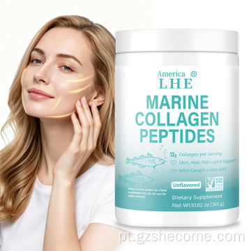 Peptídeos de colágeno marinho Shecome em pó 301g